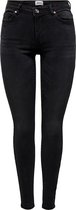 Only Jeans Onlwauw Mid Sk Bj1097 Noos 15230459 Washed Black Dames Maat - W25 X L32