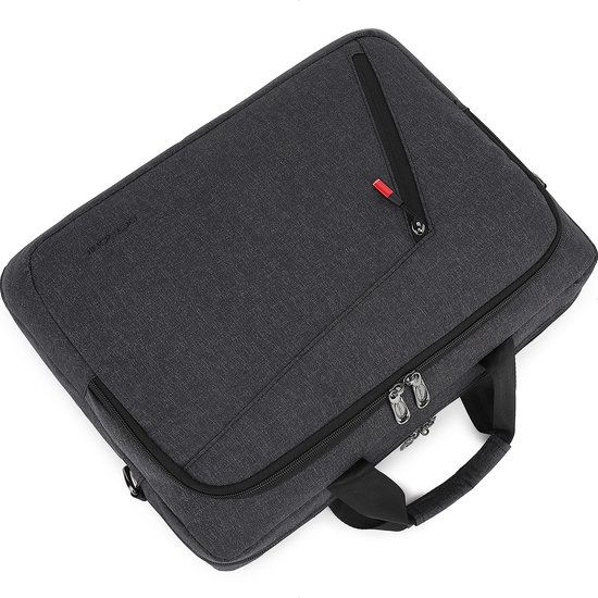 Sacoche pour ordinateur portable 15,6 pouces - Sacoche pour ordinateur portable Sac à bandoulière dames et hommes - Hydrofuge - 18L - anthracite