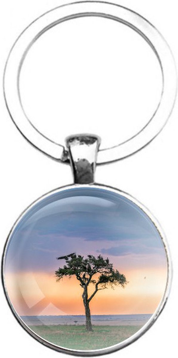 Sleutelhanger Glas - Boom
