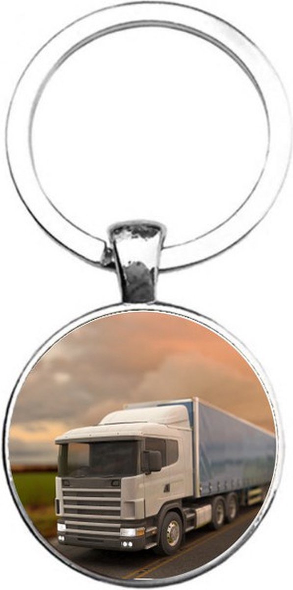 Sleutelhanger Glas - Vrachtwagen