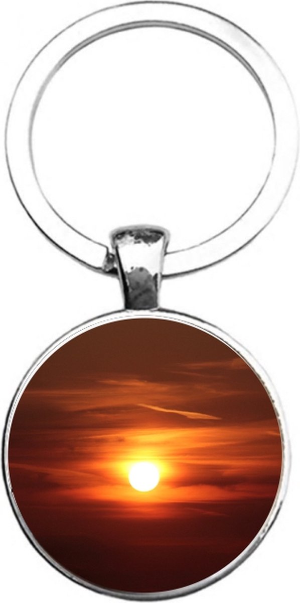 Sleutelhanger Glas - Zon