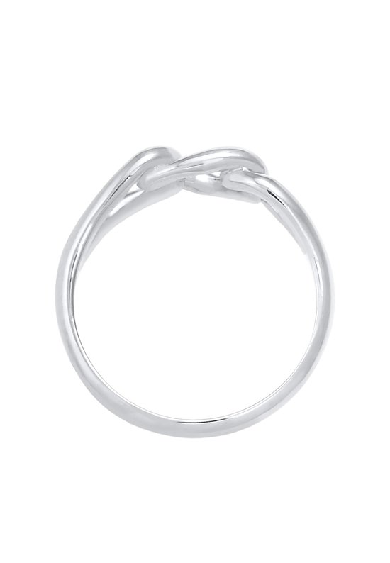 Elli - Ring - Dames Knopen Symboolketting Look in verguld 925 Sterling Zilver - Dames