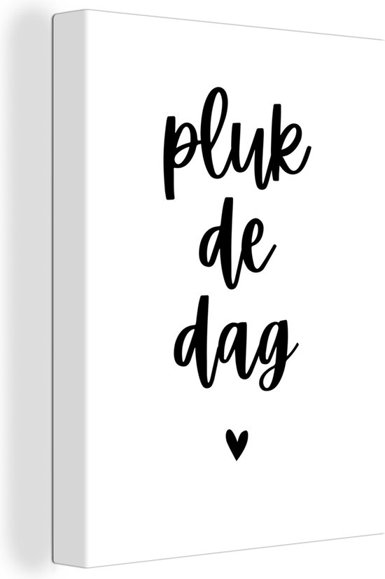 Peinture sur toile Citations - Vie - Saisir le jour - 30x40 cm - Décoration murale