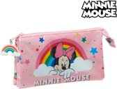 Etui Minnie Mouse Rainbow Roze