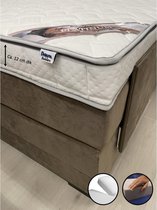 Splitopper 160x220 - Platinum - 12 cm dik - Bamboo Hoes - Hybride Schuim - Topdekmatras