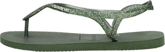 Havaianas Luna Premium II Dames Slippers - Green Olive - Maat 37/38