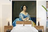 Behang - Fotobehang The Princesse de Broglie - Schilderij van Jean Auguste Dominique Ingres - Breedte 165 cm x hoogte 220 cm