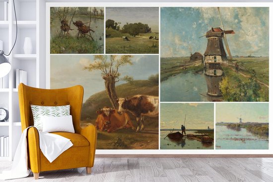 Papier peint - Collage de Papier peint photo - Pays- Nederland - Art - Largeur 360 cm x Hauteur 240 cm