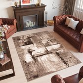 Tapiso Laila Vloerkleed Bruin Beige Modern Woonkamer Tapijt Maat- 120x170