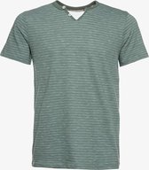 Produkt heren T-shirt met strepen - Groen - Maat XL