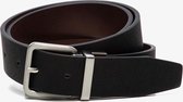 Reversible heren riem blauw/bruin - Bruin - Maat 105