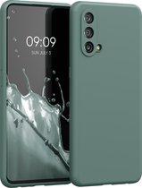 kwmobile telefoonhoesje voor OnePlus Nord CE 5G - Hoesje met siliconen coating - Smartphone case in dennengroen