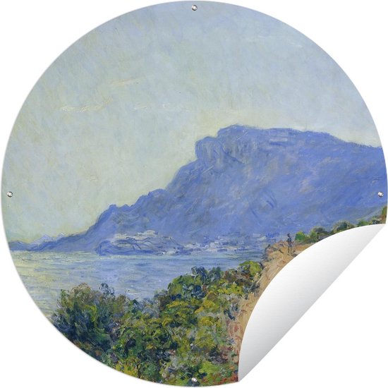 Garden Circle La Corniche près de Monaco - Claude Monet - 90x90 cm - Affiche Jardin Ronde - Extérieur