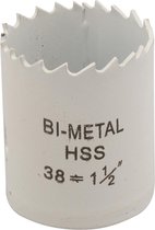 Silverline Bimetalen Gatenzaag - Ø 38 mm - Aluminium - Brons - Koper - PVC - Acryl en Hout