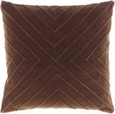 Unique Living | Kussen Silva 45x45cm bison brown | Kussen woonkamer of slaapkamer