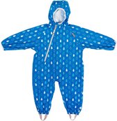 Lifemarque - Waterdichte all-in-one pak voor kinderen - Blauw - Regendruppels - Littlelife - maat L (18-24M)