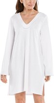 Coolibar - UV-werende strandjurk voor dames - Samoa Cover-Up - Wit - maat L