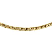 The Jewelry Collection ketting goud met zilveren kern - Vossestaart 4,0 mm 45 cm