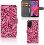 Hoesje ontwerpen OPPO A54 5G | A74 5G | A93 5G GSM Hoesje Swirl Pink