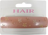 Haarspeld 9.0cm Bloemetjes met Glitter - Roze