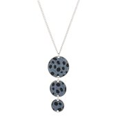 Lange ketting leopard - Blauw