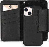 Selencia 2-in-1 Uitneembare Vegan Lederen Bookcase iPhone 13 hoesje - Zwart