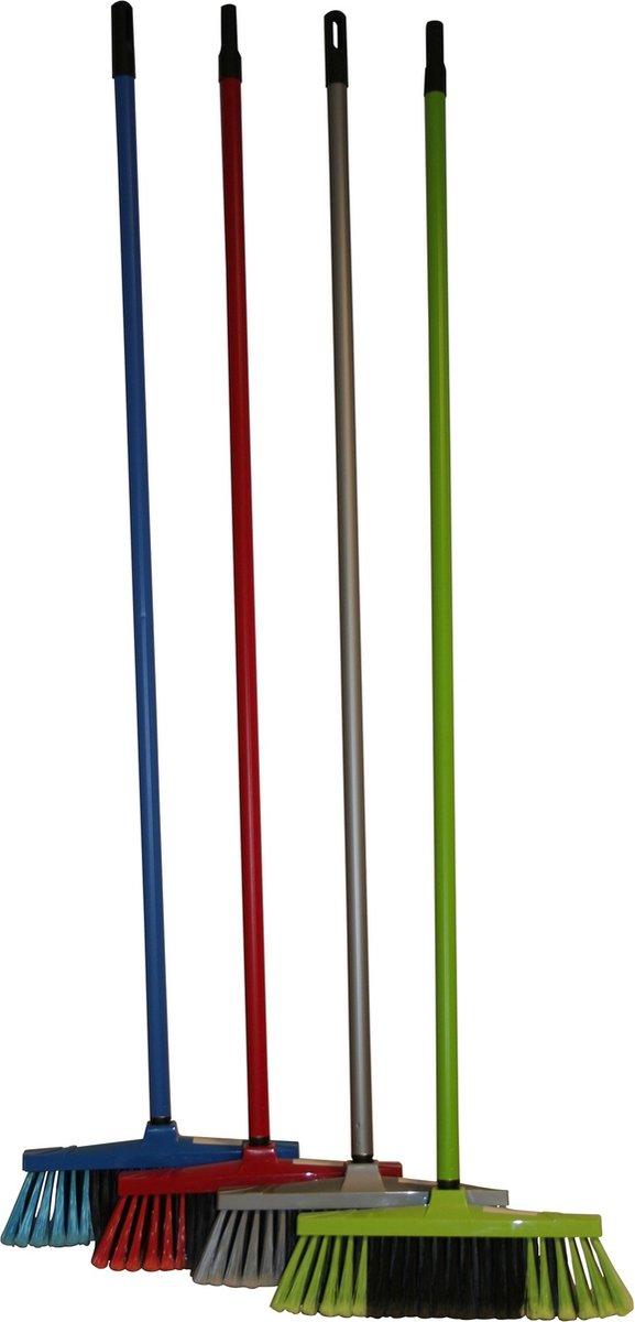 Benson Kamerveger - Zachte Borstelharen - 130 cm Steel - Voor Gladde Binnenvloeren - Per stuk - Kleurenmix van Benson — afbeelding 2