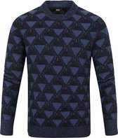 Hugo Boss - Trui Karlbert Donkerblauw - L - Regular-fit