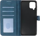 Samsung Galaxy A12 Hoesje Book Case Telefoonhoesje Blauw