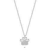 Twice As Nice Halsketting in zilver, poot afdruk 40 cm+3 cm