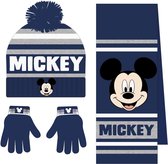 Cerda Winterset Mickey Junior Acryl Blauw 4-delig One-size