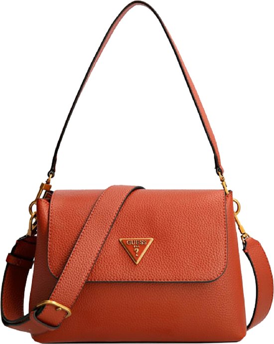 Guess Downtown Chic Flap Shoulder Bag whiskey bol