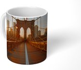 Mok - Brooklyn Bridge in New York tijdens zonsondergang - 350 ML - Beker