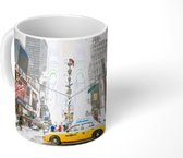 Mok - New York - Taxi - Architectuur - 350 ML - Beker
