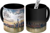 Magische Mok - Foto op Warmte Mok - New York - Skyline - Zonsondergang - 350 ML
