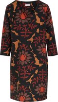 Cassis - Female - Rechte jurk met bloemenprint  - Roodbruin