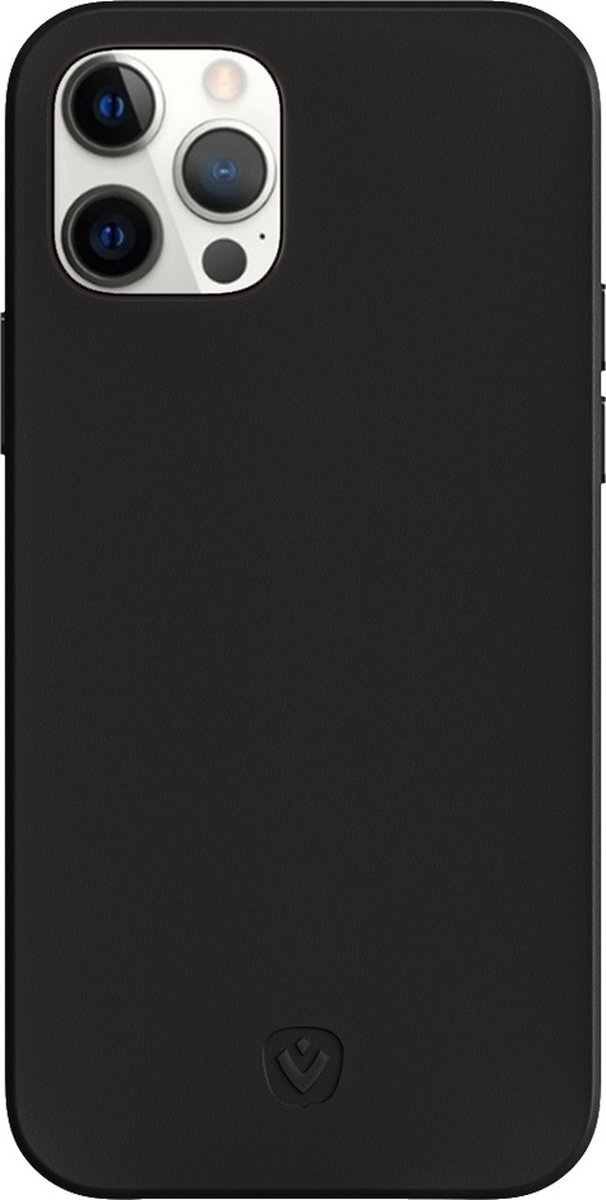 Valenta - Back Case Snap Luxe Leer - Zwart - iPhone 12 - 12 Pro