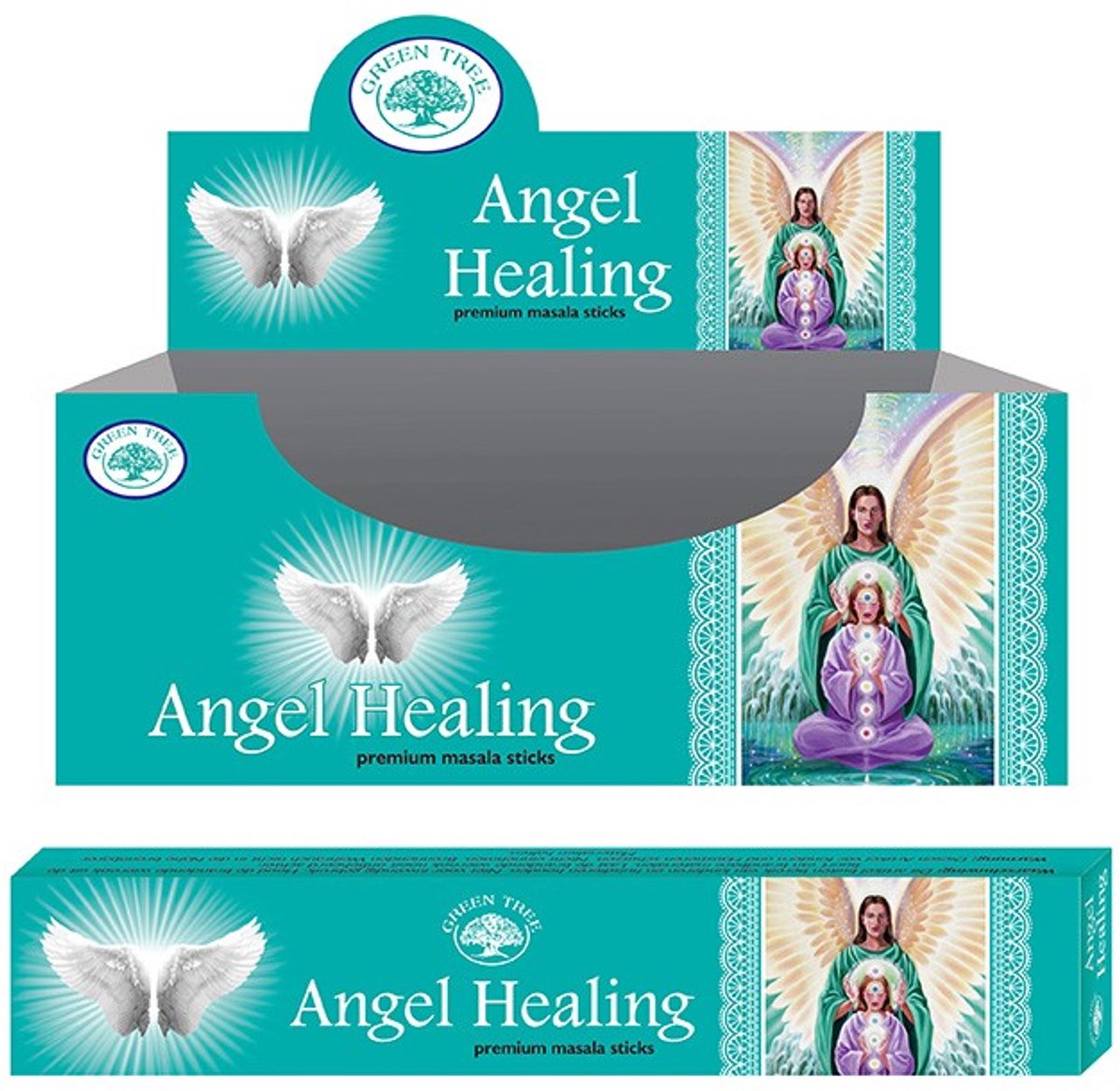 Green Tree Angel healing Green Tree wierook – 180 geurstokjes van 15 gram - Gems and Giftshop Multicolor