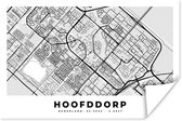 Poster Stadskaart - Hoofddorp - Nederland - 180x120 cm XXL - Plattegrond