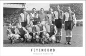 Walljar - Feyenoord '48 - Zwart wit poster met lijst