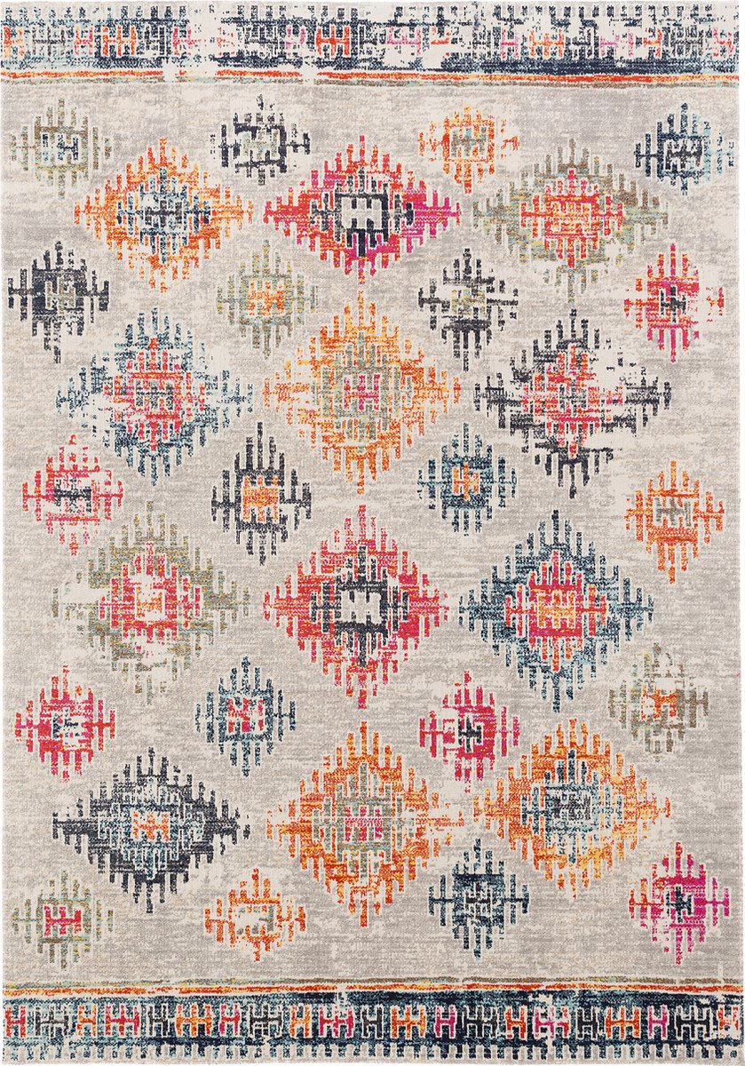 Pergamon Vloerkleed Designer Vintage Zoë Oriental Ruit Vintage Mulit