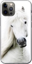 Geschikt voor iPhone 12 Pro hoesje - Paarden - Boerderijdieren - Manen - Siliconen Telefoonhoesje