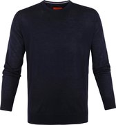 Suitable Pullover Merino O-neck Donkerblauw - maat XL