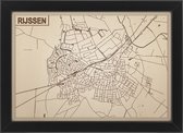 Decoratief Beeld - Houten Van Rijssen - Hout - Bekroned - Bruin - 21 X 30 Cm