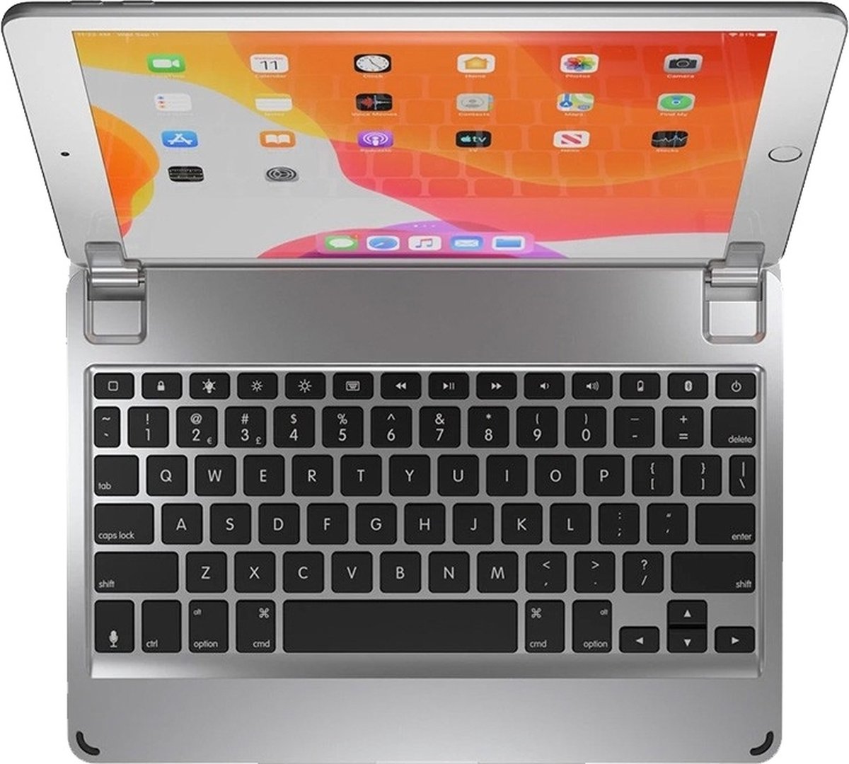 Brydge toetsenbord voor iPad 7 10.2 (2019) - QWERTY - Zilver - Brydge