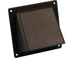 Nedco gevelklep Ø150mm - kunststof - bruin