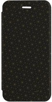 Apple iPhone 6/6s Plus Hoesje - FLAVR - Adour Serie - Hard Kunststof Bookcase - Black Stars - Hoesje Geschikt Voor Apple iPhone 6/6s Plus