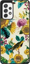 Samsung a52s hoesje - Zonnebloemen / Bloemen | Samsung Galaxy A52 5G case | Hardcase backcover zwart