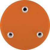 Filotto Holè plafondkap 3 snoeren - Ø10 cm - metaal - oranje - rond