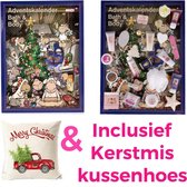 Accentra adventskalender - met 24 deurtjes inclusief kerstmis kussenhoes - bath en body – dames – tieners – meisjes  – kerstcadeau – cadeau – cadeauset - kerstgeschenk - beautyset